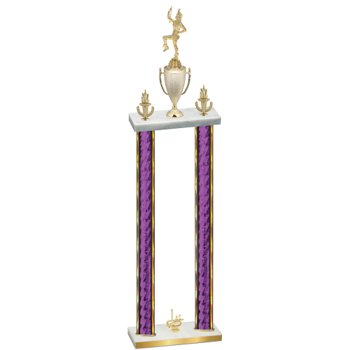 Double Purple Glacier First Place Majorette Trophy