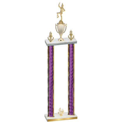 Double Purple Glacier Fourth Place Majorette Trophy