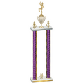 Double Purple Glacier Year Majorette Trophy