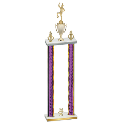 Double Purple Glacier Year Majorette Trophy