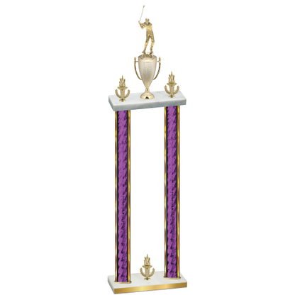 Double Purple Glacier Victory Golf Trophy