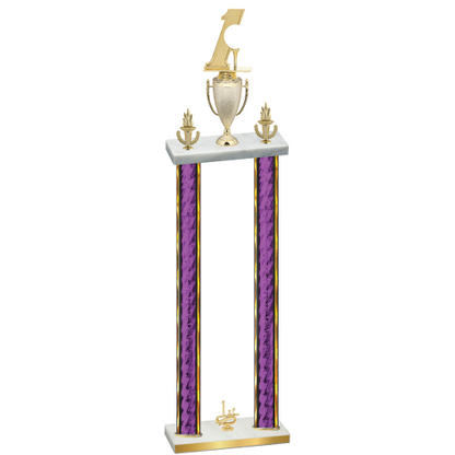 Double Purple Glacier First Place Golf Trophy