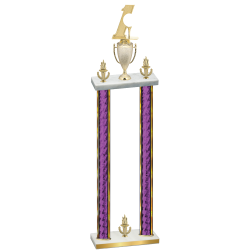 Double Purple Glacier Victory Golf Trophy