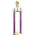 Double Purple Glacier Second Place Baseball Trophy