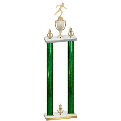 Double Green Glacier Victory Running Trophy