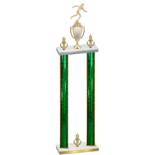 Double Green Glacier Victory Running Trophy