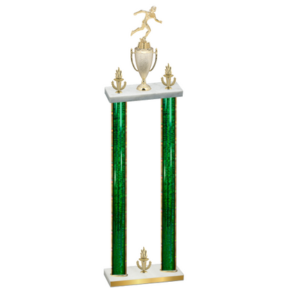 Double Green Glacier Victory Running Trophy