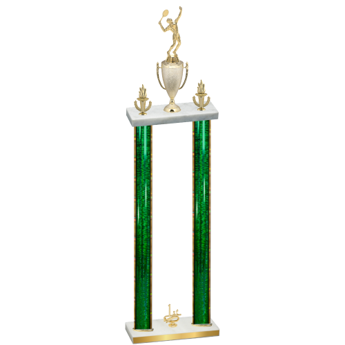 Double Green Glacier First Place Tennis Trophy