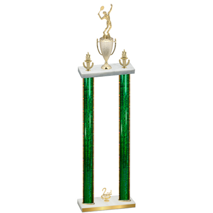Double Green Glacier Second Place Tennis Trophy
