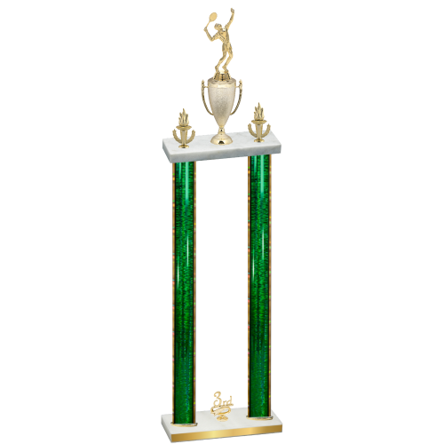 Double Green Glacier Third Place Tennis Trophy
