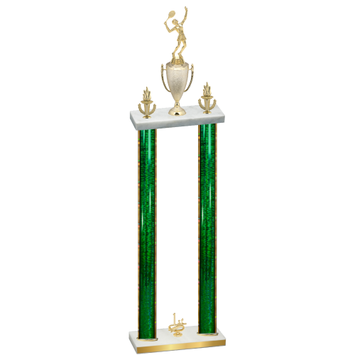 Double Green Glacier First Place Tennis Trophy