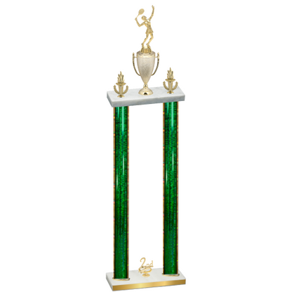Double Green Glacier Second Place Tennis Trophy