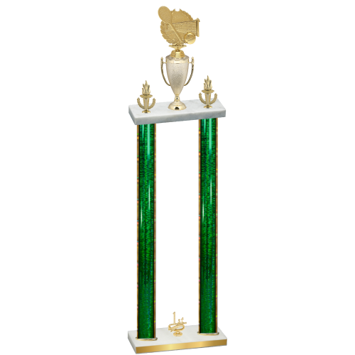 Double Green Glacier First Place Tennis Trophy