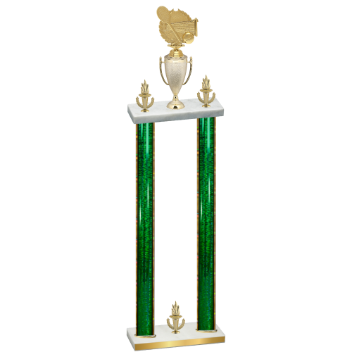 Double Green Glacier Victory Tennis Trophy
