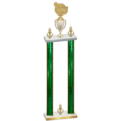 Double Green Glacier Victory Tennis Trophy