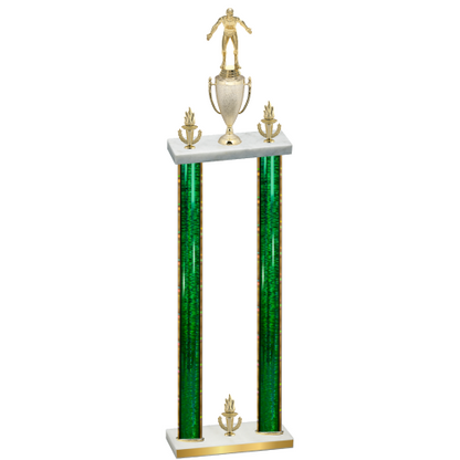 Double Green Glacier Victory Wrestling Trophy