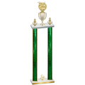 Double Green Glacier Fourth Place Bowling Trophy