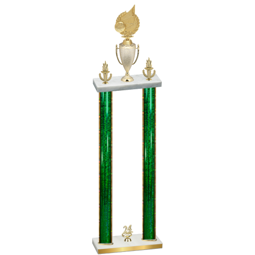 Double Green Glacier Year Volleyball Trophy