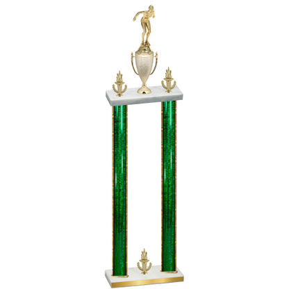 Double Green Glacier Victory Tennis Trophy