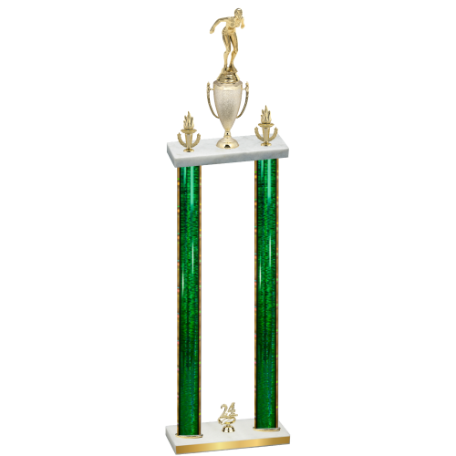 Double Green Glacier Year Tennis Trophy