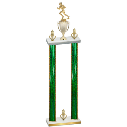 Double Green Glacier Victory Football Trophy