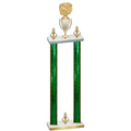 Double Green Glacier Victory Cheerleading Trophy