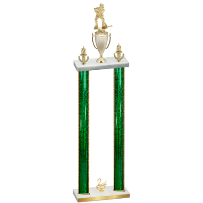 Double Green Glacier Second Place Hockey Trophy