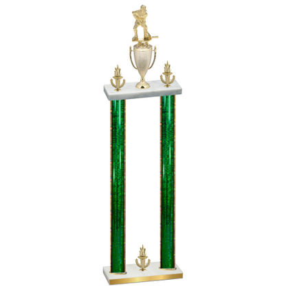 Double Green Glacier Victory Hockey Trophy