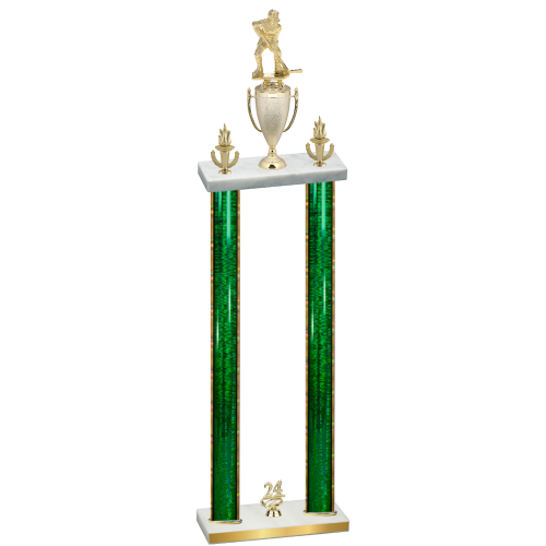 Double Green Glacier Year Hockey Trophy