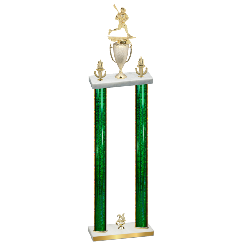 Double Green Glacier Year Lacrosse Trophy