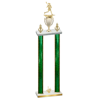 Double Green Glacier First Place Lacrosse Trophy