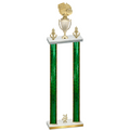 Double Green Glacier Year Basketball Trophy