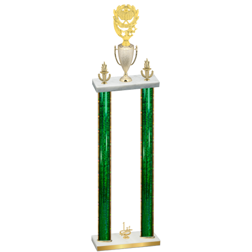 Double Green Glacier First Place Pickleball Trophy