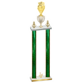 Double Green Glacier Third Place Pickleball Trophy