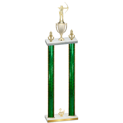 Double Green Glacier Second Place Archery Trophy