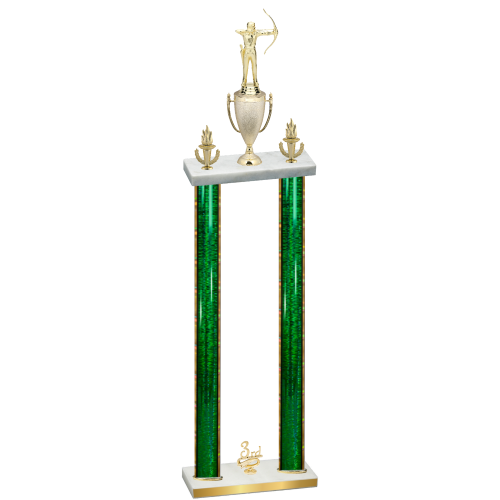 Double Green Glacier Third Place Archery Trophy
