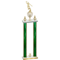 Double Green Glacier Year Basketball Trophy