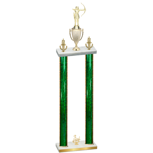 Double Green Glacier Third Place Archery Trophy