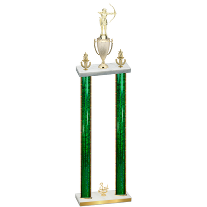 Double Green Glacier Third Place Archery Trophy