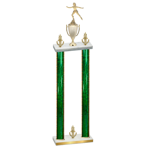 Double Green Glacier Victory Skater Trophy