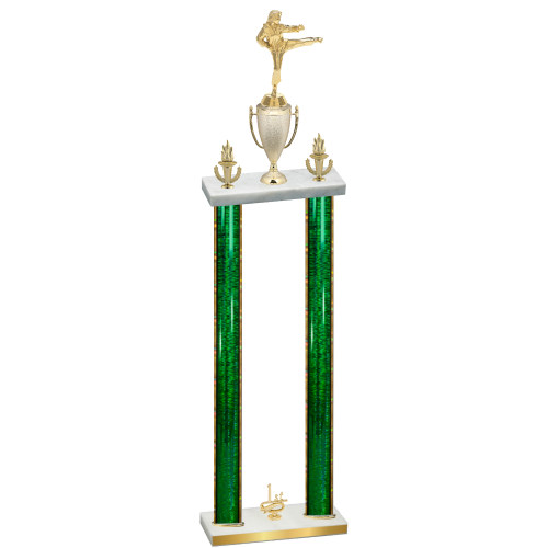 Double Green Glacier First Place Karate Trophy