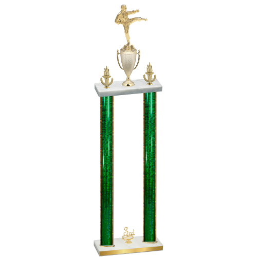 Double Green Glacier Third Place Karate Trophy