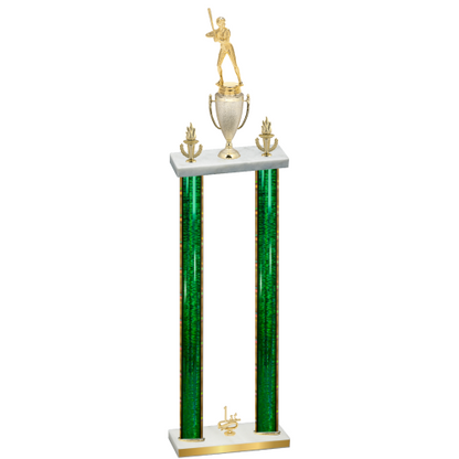 Double Green Glacier First Place Softball Trophy