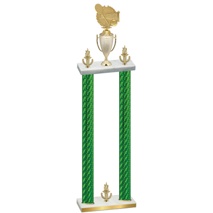 Double Green Carbon Fiber Victory Tennis Trophy