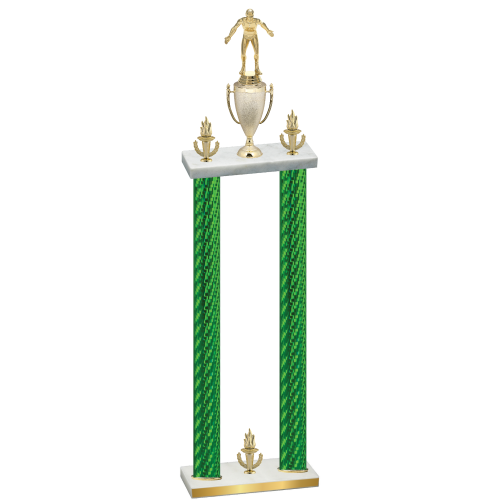 Double Green Carbon Fiber Victory Wrestling Trophy