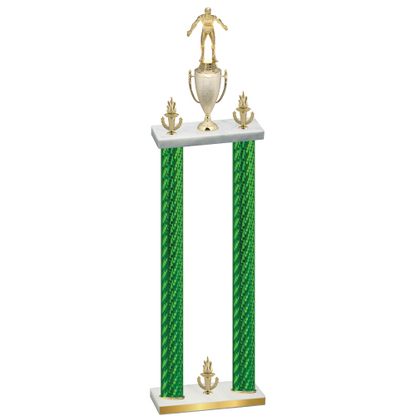 Double Green Carbon Fiber Victory Wrestling Trophy