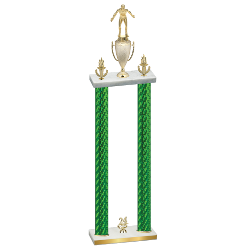 Double Green Carbon Fiber Year Wrestling Trophy