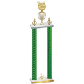 Double Green Carbon Fiber Second Place Bowling Trophy