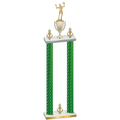 Double Green Carbon Fiber Victory Volleyball Trophy