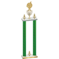 Double Green Carbon Fiber Victory Volleyball Trophy